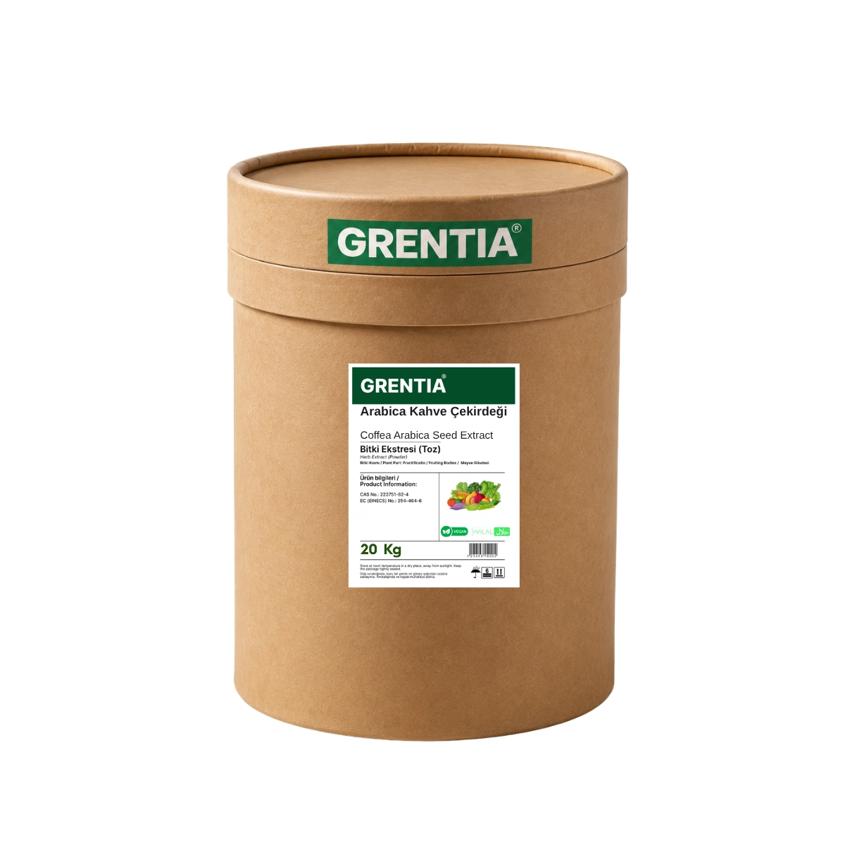 Arabica Kahve Çekirdeği Ekstresi (Toz Ekstrakt) 20 Kg