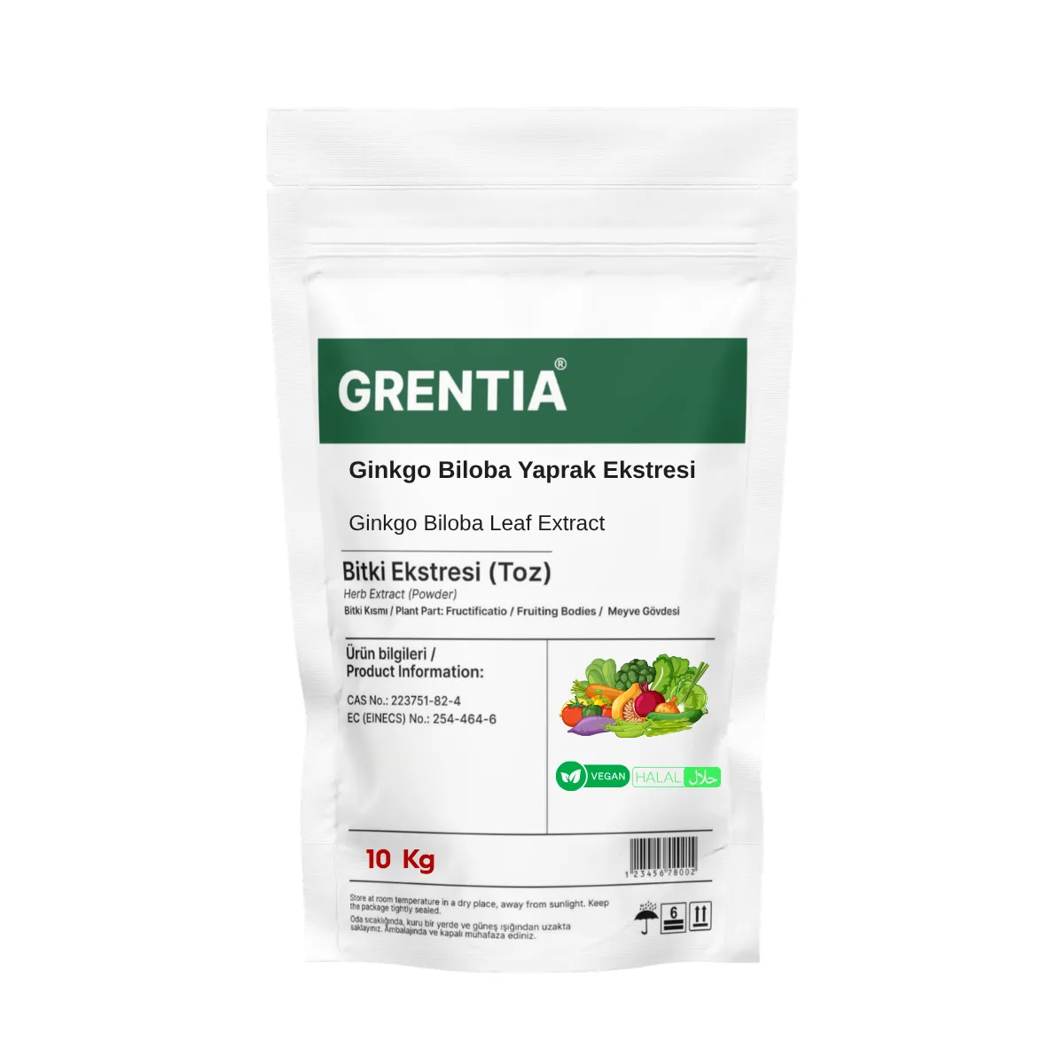 Ginkgo Biloba Leaf Extract (Powder Extract) 10 Kg