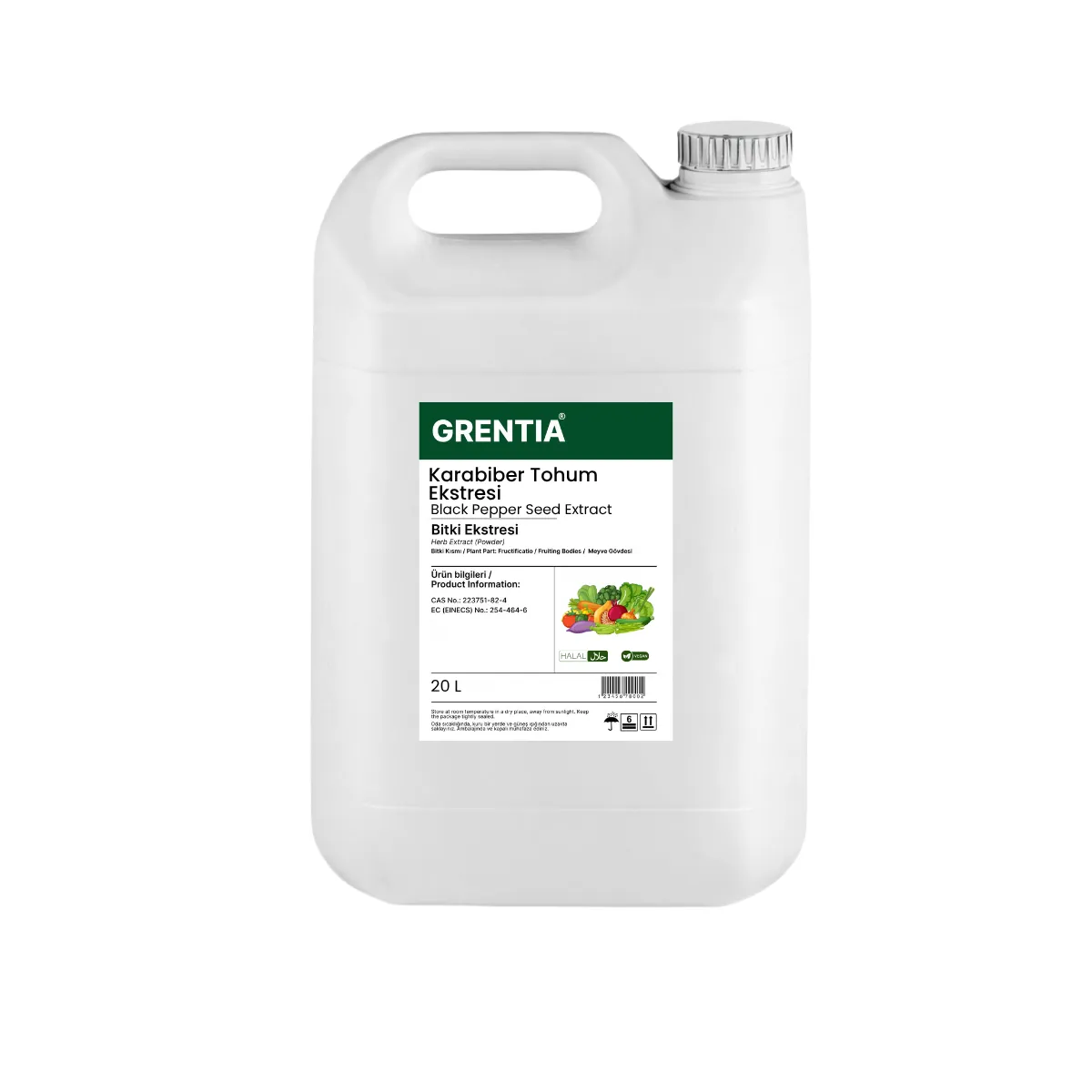 Black Pepper Seed Extract (Liquid Extract) 20 Liters